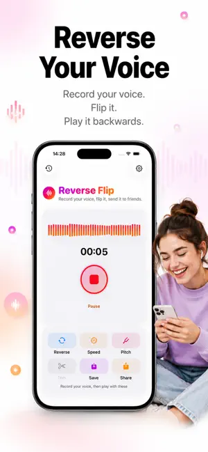 Reverse Audio: Voice Flip screenshot 1