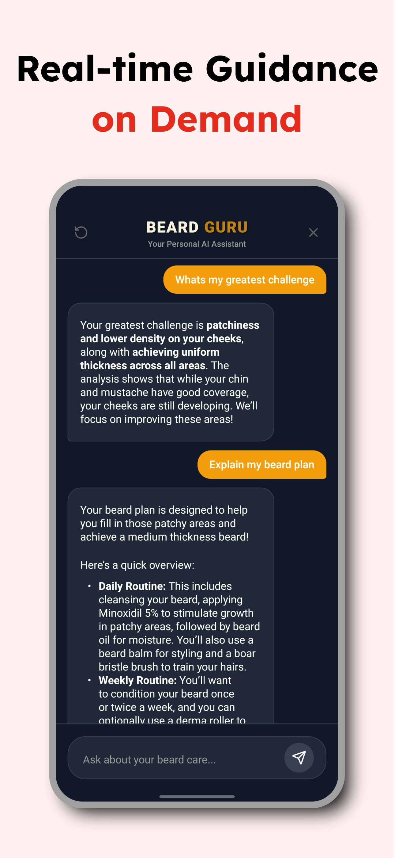 Beard Grow: Scan, Track & Grow