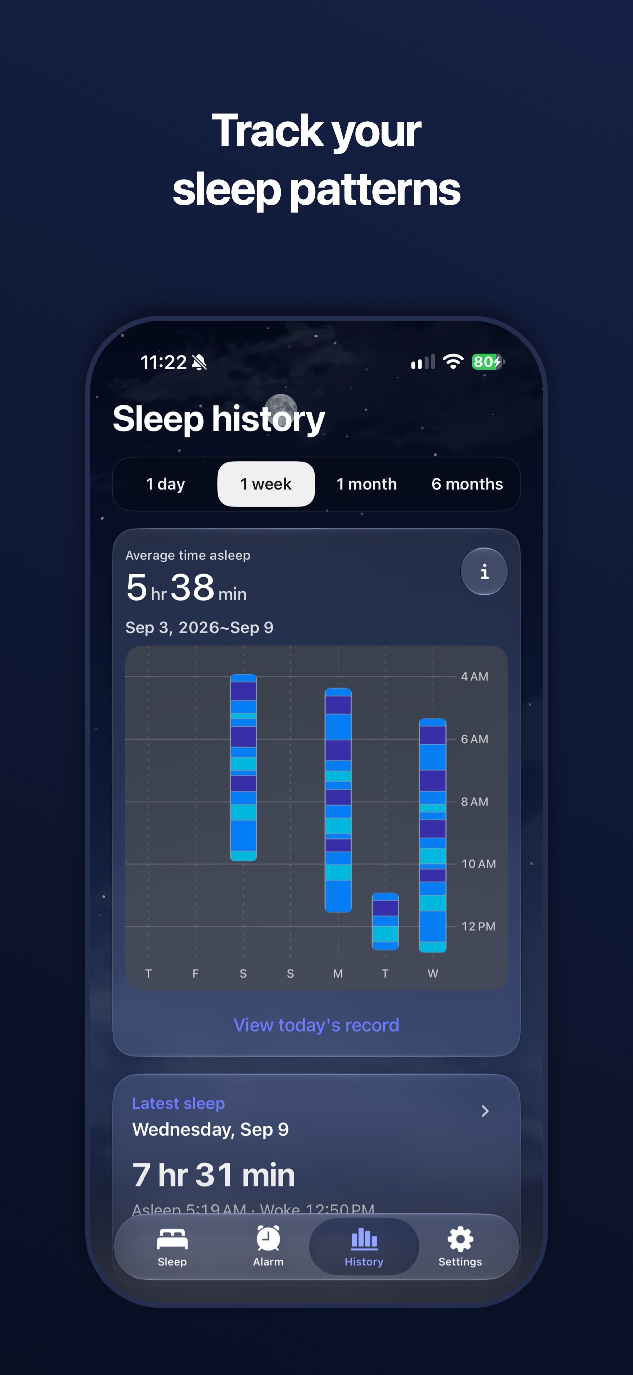 Screenshot 5 of TimeSleep: Sleep & Snore Alarm
