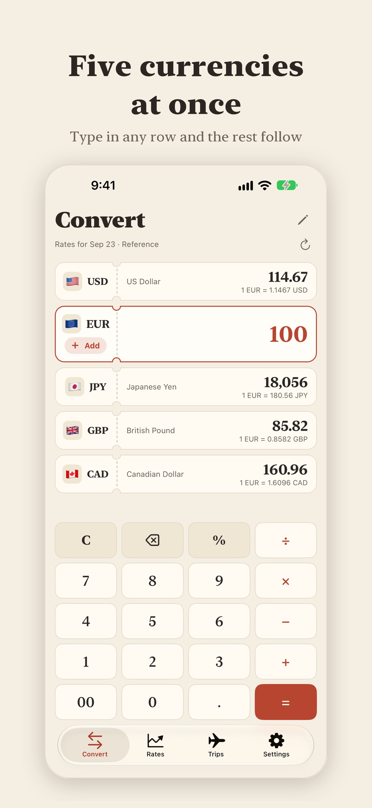 Screenshot 2 of JournalFX: Currency Converter
