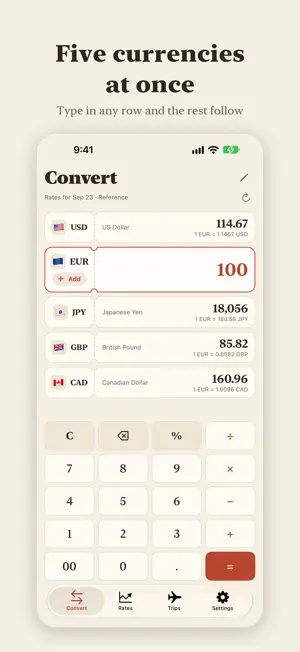 JournalFX: Currency Converter screenshot 2