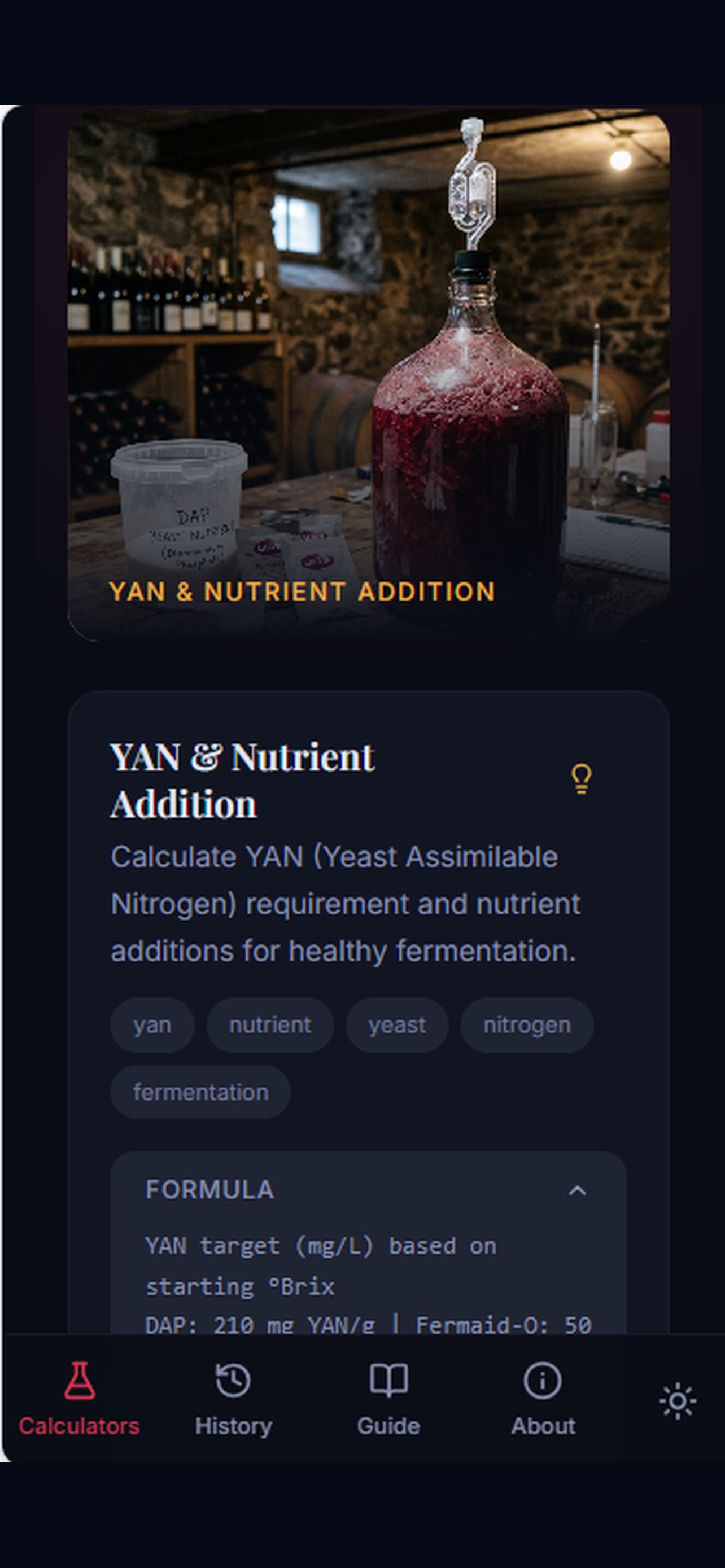 Screenshot 4 of Vintner Calculator Hub