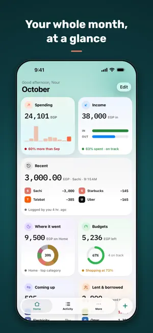 Masarefy: Expense Tracker screenshot 1