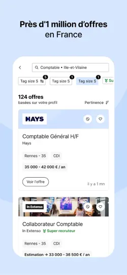 Capture d'écran de Hellowork : Recherche D'Emploi sur iPhone 6