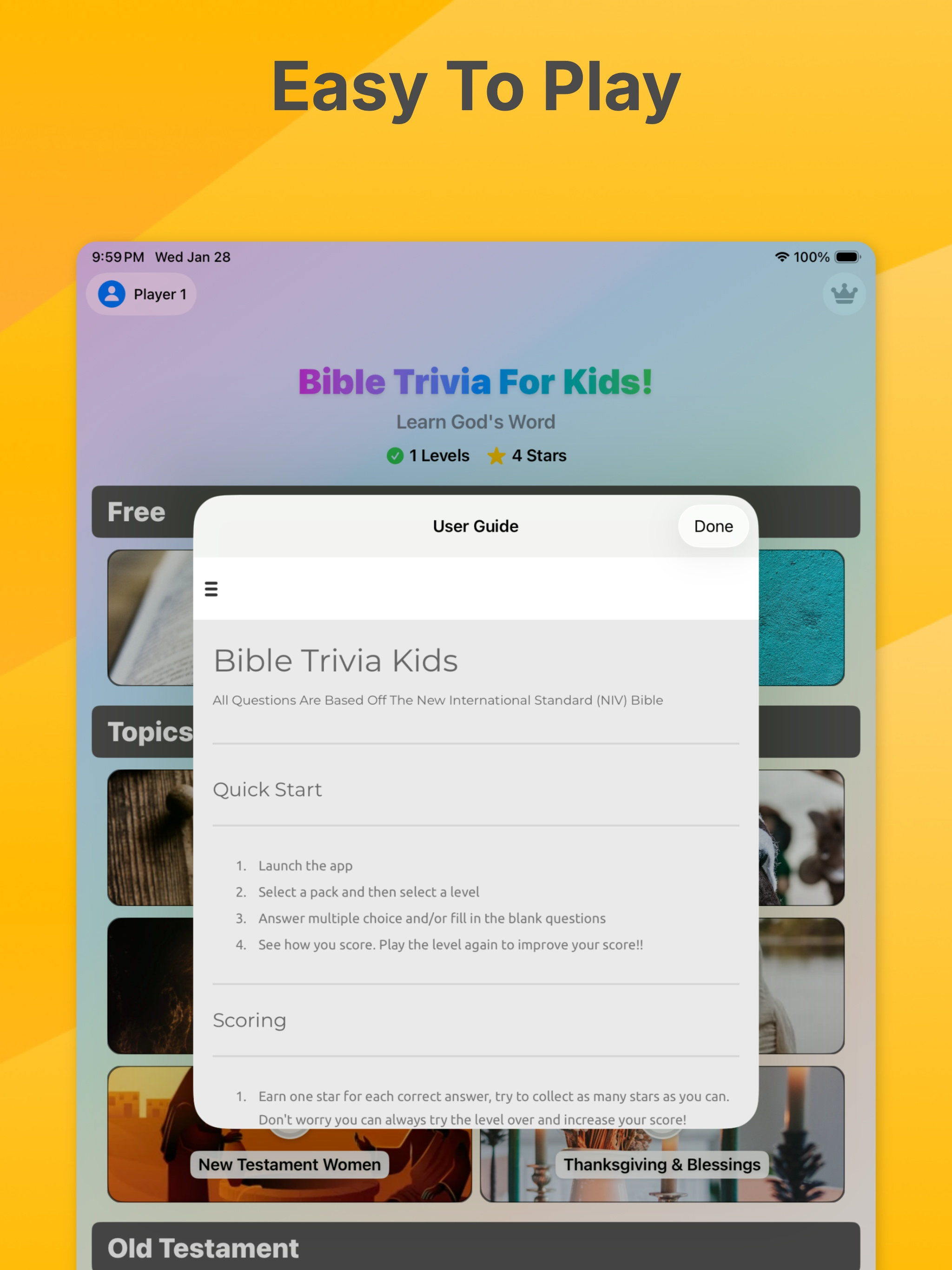 Bible Trivia For Kids screenshot 16