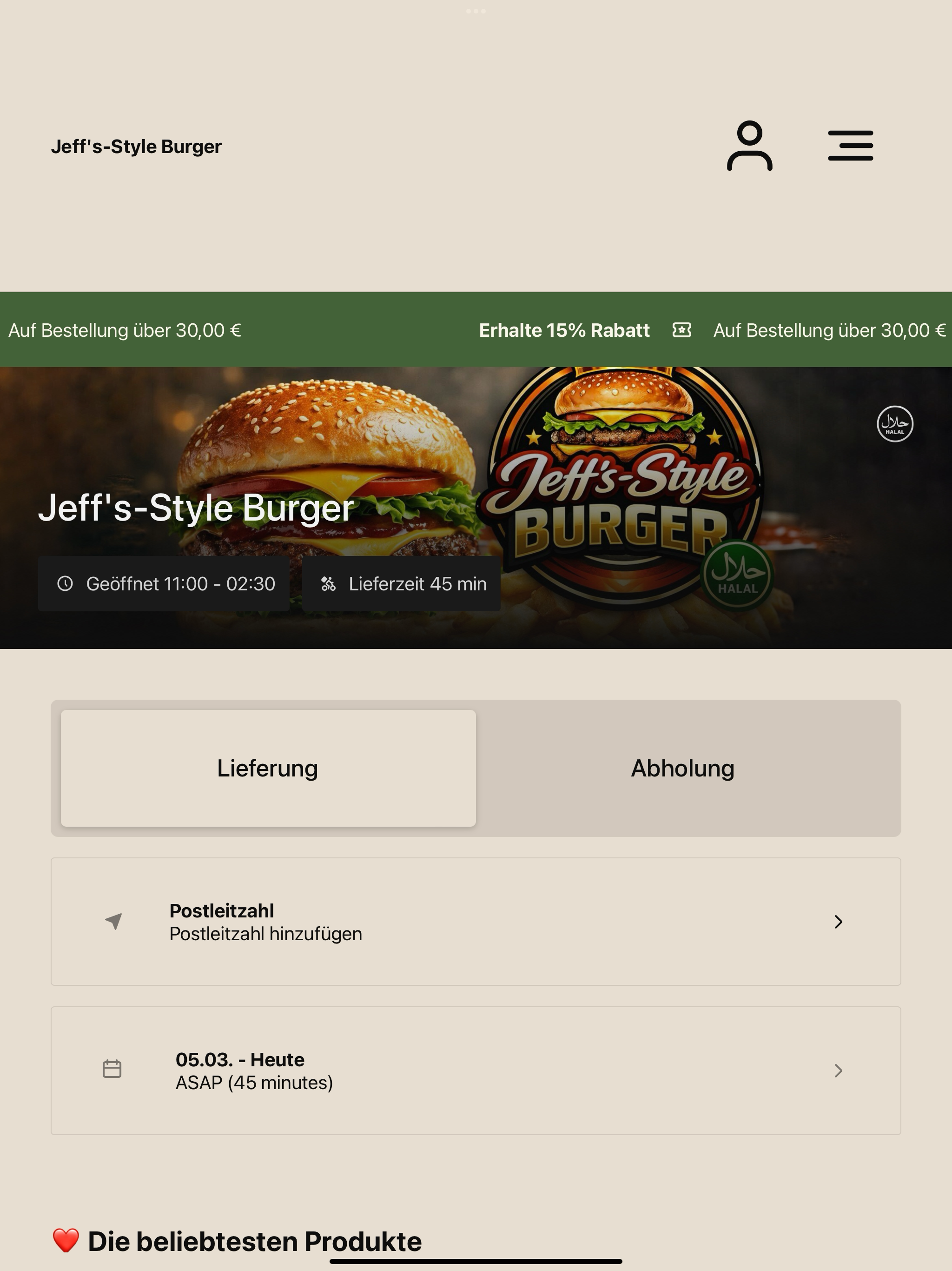 Jeff's-Style Burger