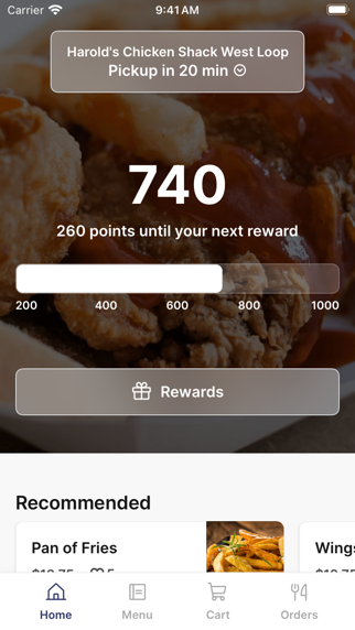 Harold's Chicken iPhone screenshot 1 - Food & Drink app