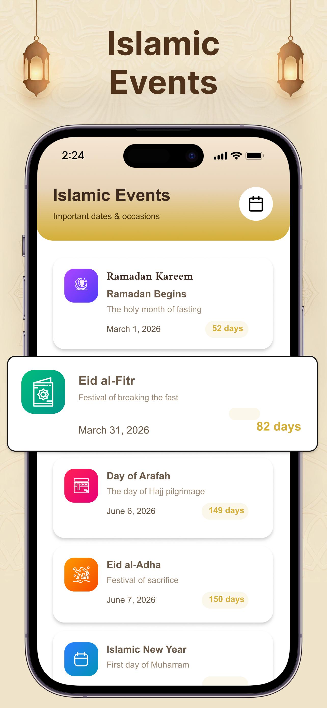 Hijri Calendar 2026 - التقويم screenshot 3