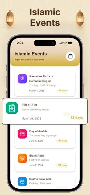 Hijri Calendar 2026 - التقويم screenshot 3