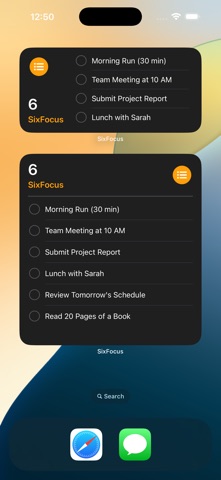 SixFocus - Minimalist Planner Screenshot 4 of 9