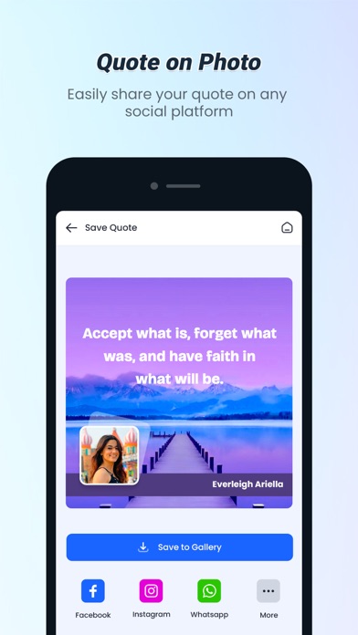 Quotes with name and photo iPhone screenshot 7 - Photo & Video app