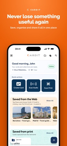 CardIt - AI social Organiser Screenshot 1 of 6