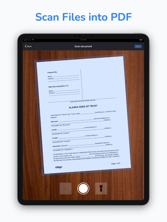 eSign App iPad screenshot 4 - Business app