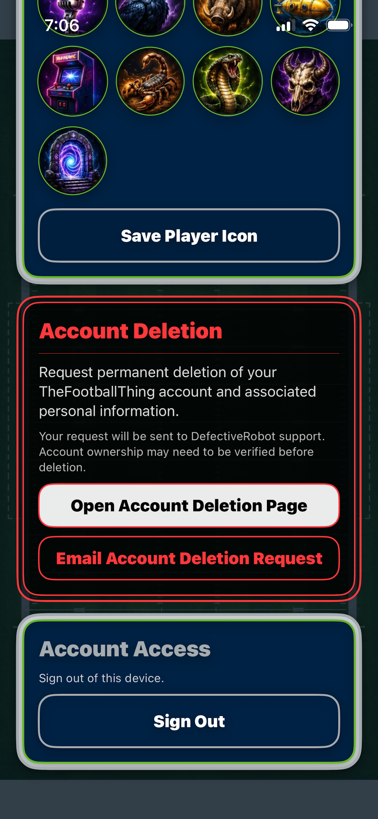 TheFootballThing screenshot 5