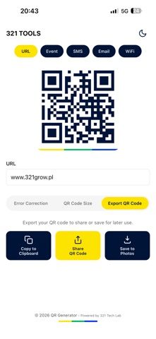 321 QR Code Generator Screenshot 1 of 5