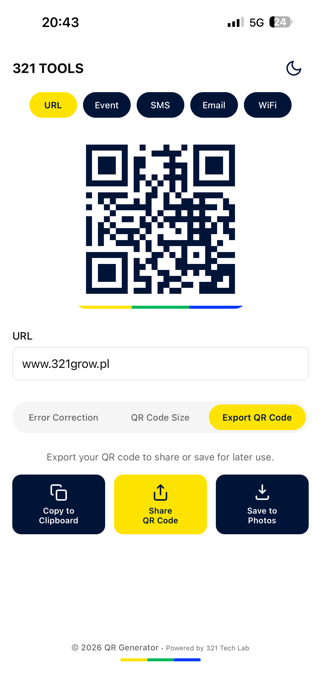 321 QR Code Generator Screenshot 1 of 5