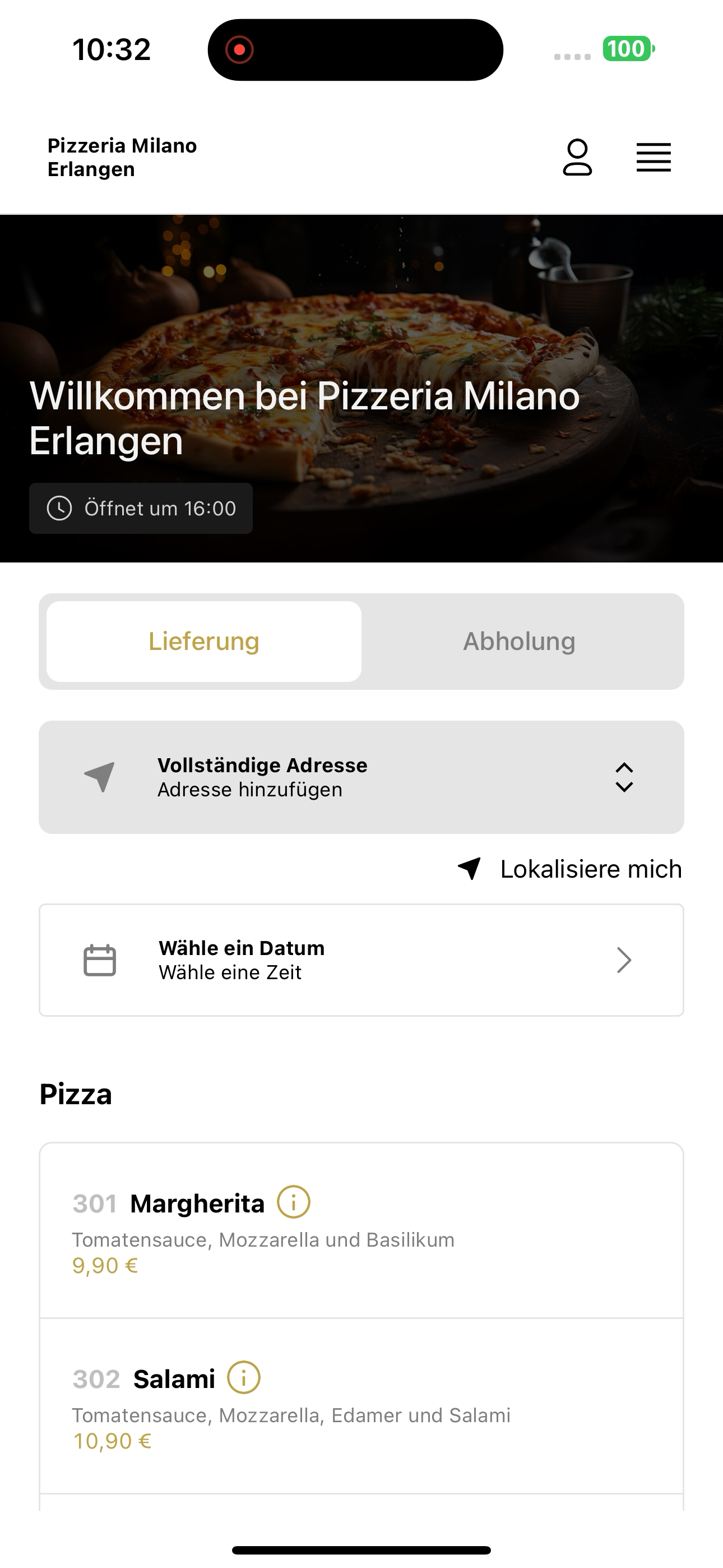 Pizza Milano Erlangen screenshot 5