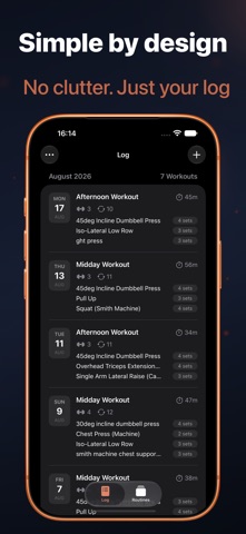 Reps - Workout Tracker Gym Log Screenshot 7 of 9