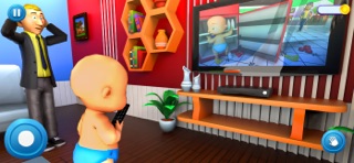Naughty Baby Prank Daddy Game iPhone screenshot