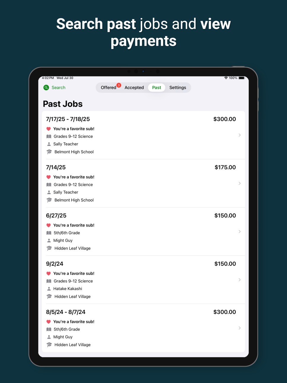 iPad screenshot