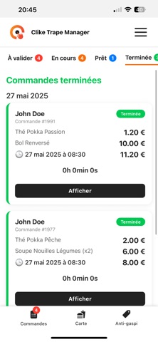 Cliké Trapé Manager iPhone screenshot