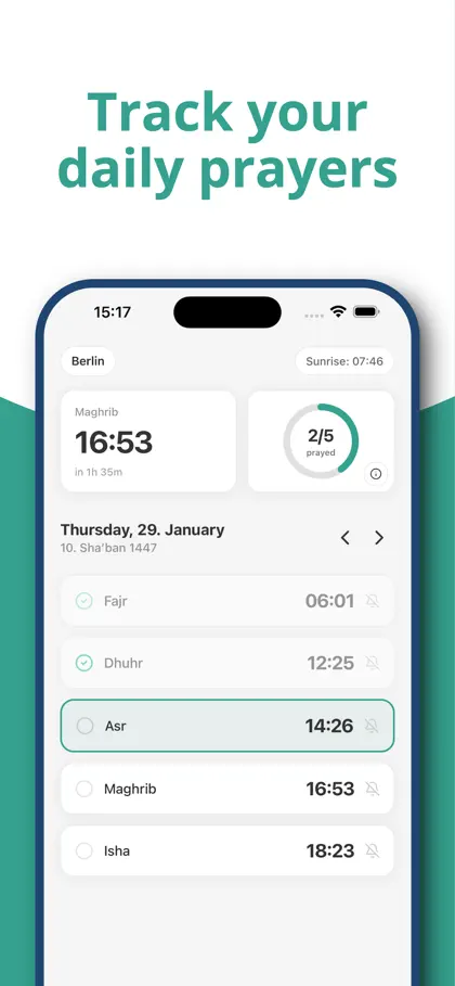 Screenshot 3 di 6 di Vaktija.eu: Prayer Times