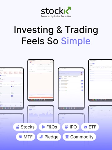 Stockk: Trade Stocks,F&O & IPO iPad screenshot