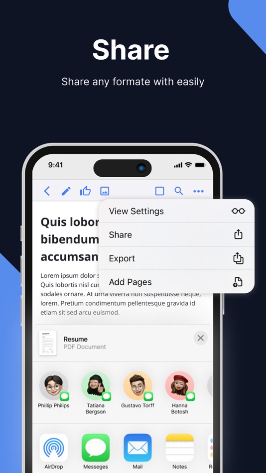 #6. Document Editor - Docs, Share (iOS) بواسطة: PixelRis Inc.