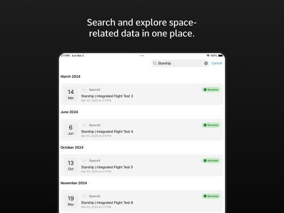 Moonwalk - Rocket Launches iPad screenshot 8 - News app