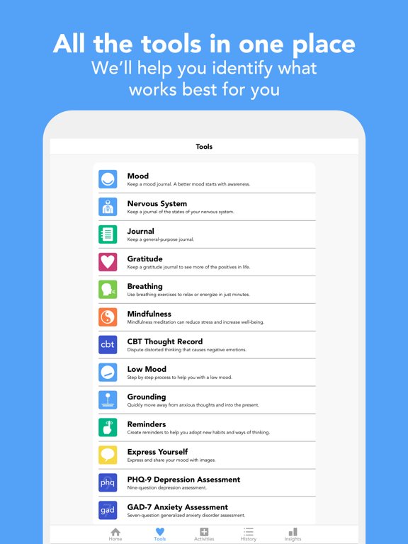 Screenshot #5 pour Moodfit: Mental Health Tools