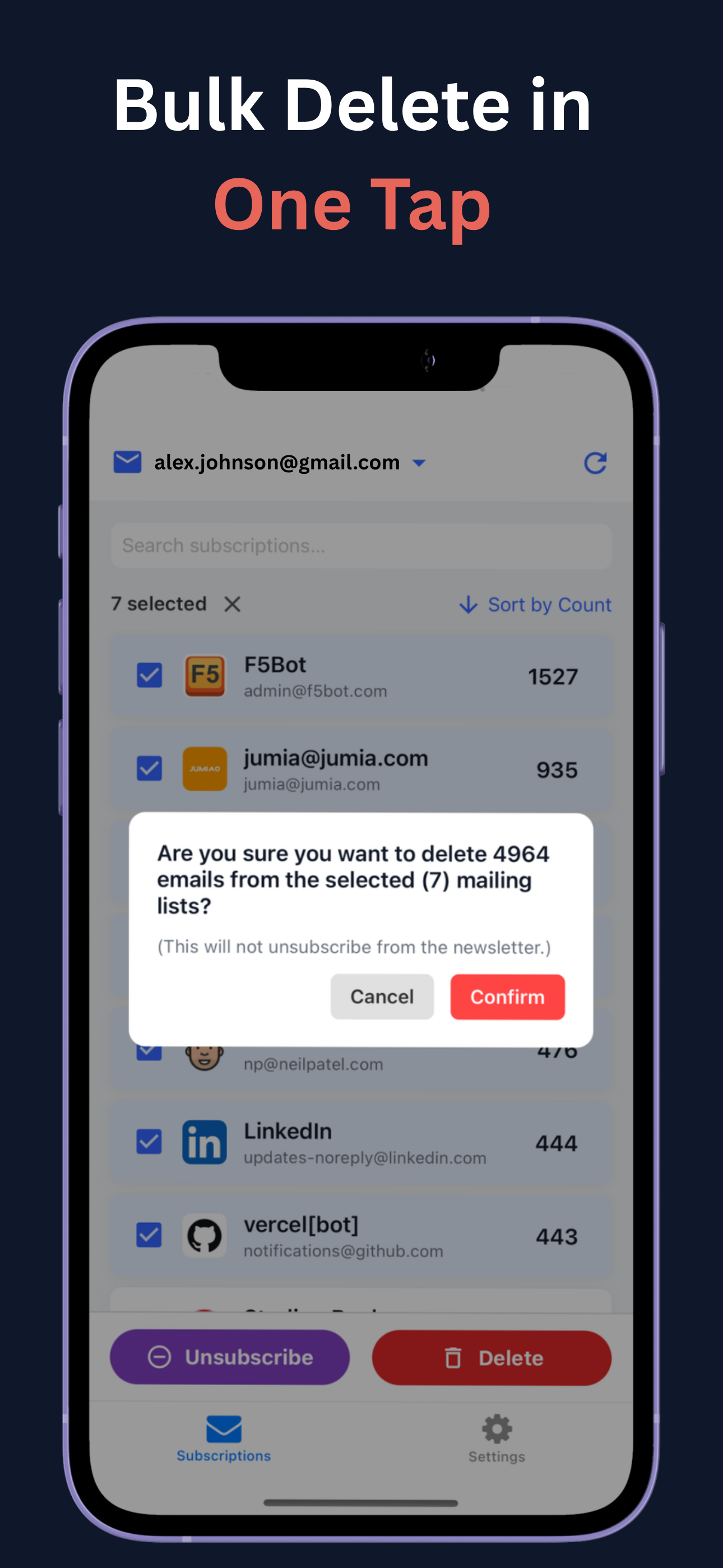 InboxPurge - Email Cleaner screenshot 4