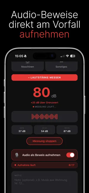 Ruhestörer – Lärmprotokoll screenshot 4