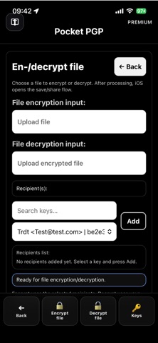 Pocket-pgp Screenshot 2 of 2