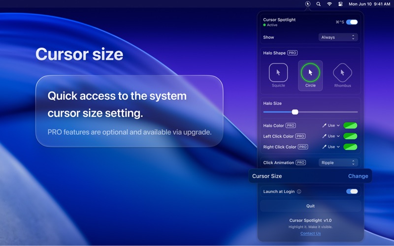 App screenshot