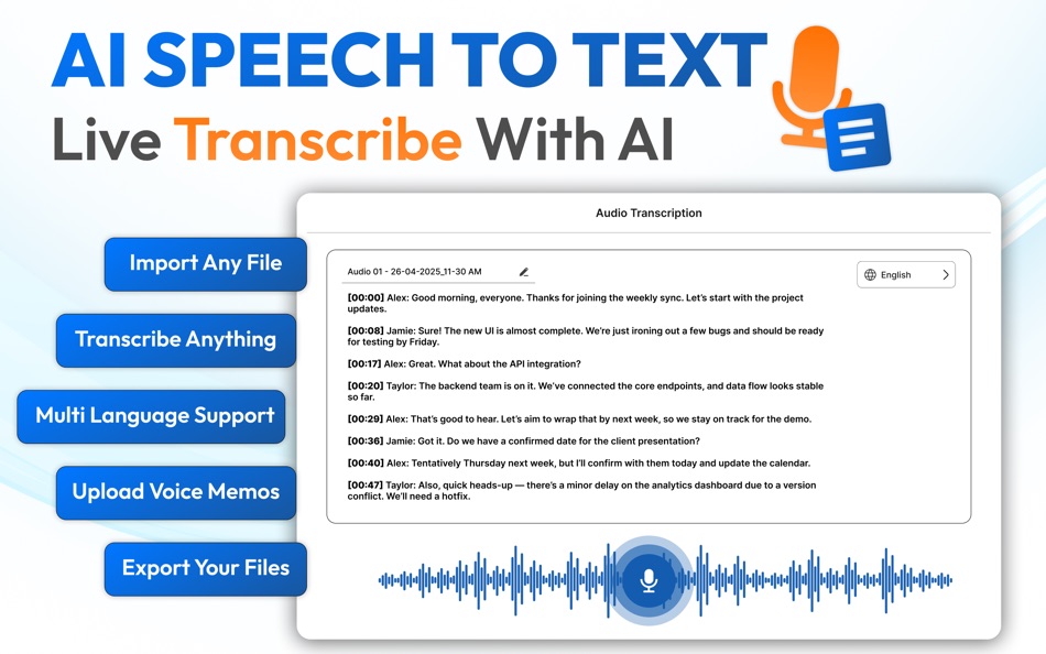 #1. Ai Transcribe Voice Notes (macOS) بواسطة: Sameer Sultan