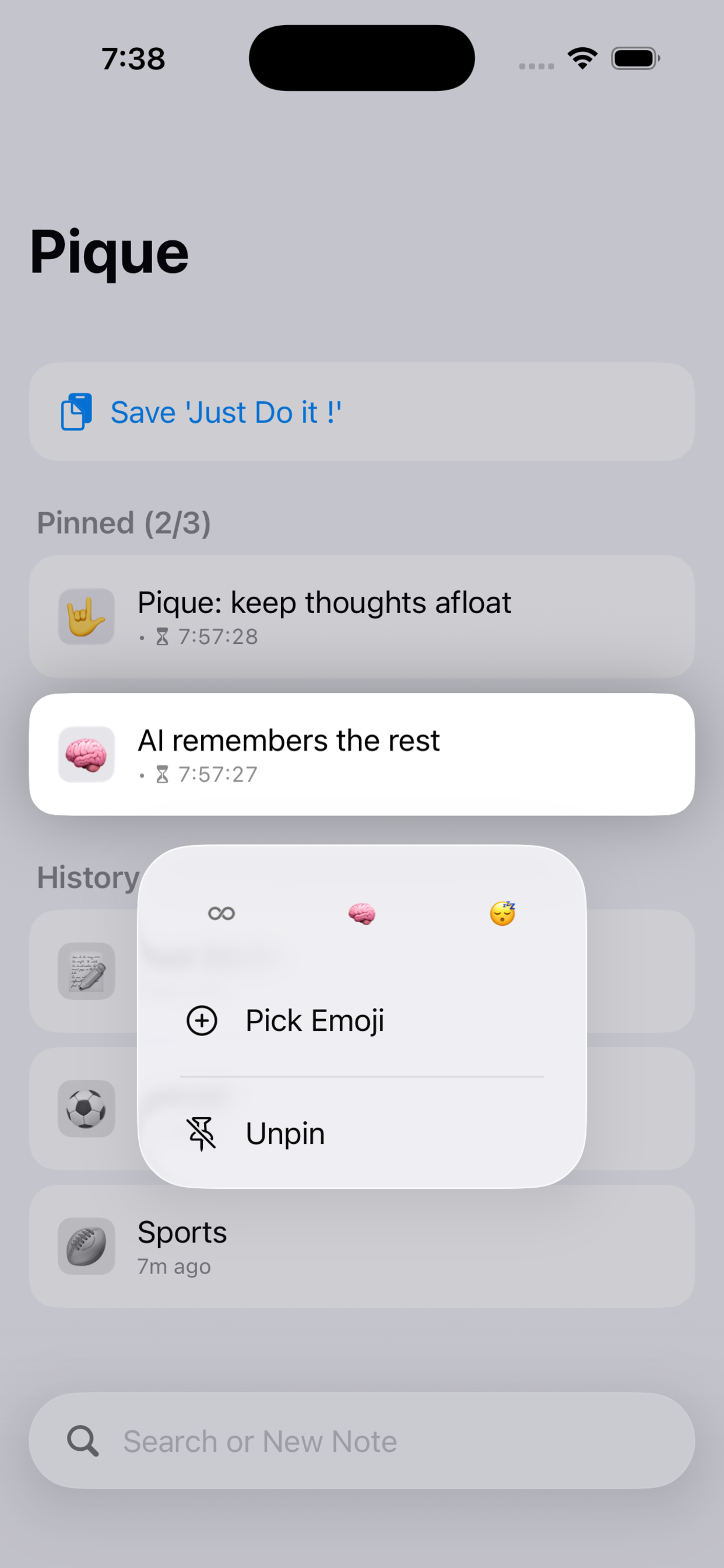 Pique: Keep thoughts afloat screenshot 3