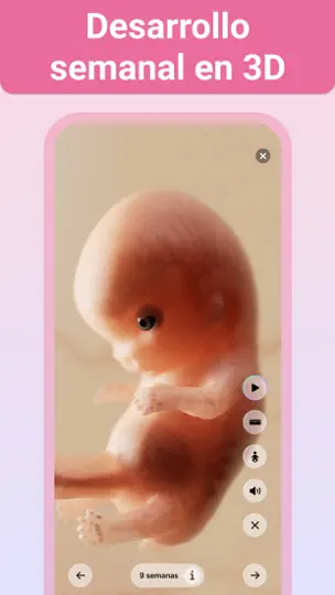 Captura de pantalla de Embarazo + | Semana A Semana en iPhone 5
