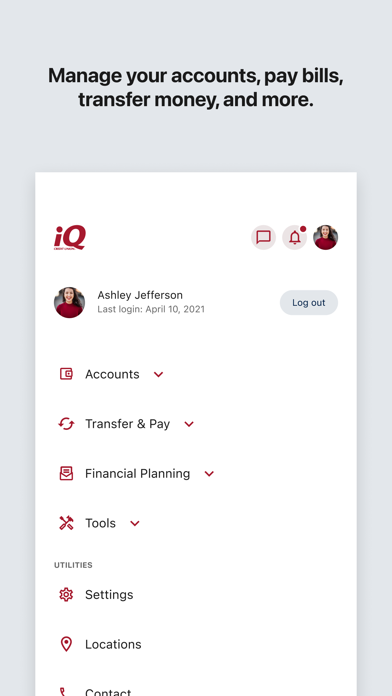 iQmobile Banking screenshot