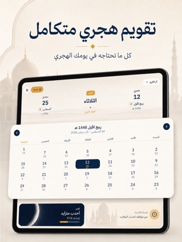 تقويم أم القرى: هجري ميلادي