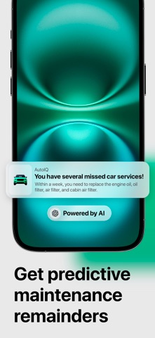 AutoIQ: Сar maintenance log iPhone screenshot