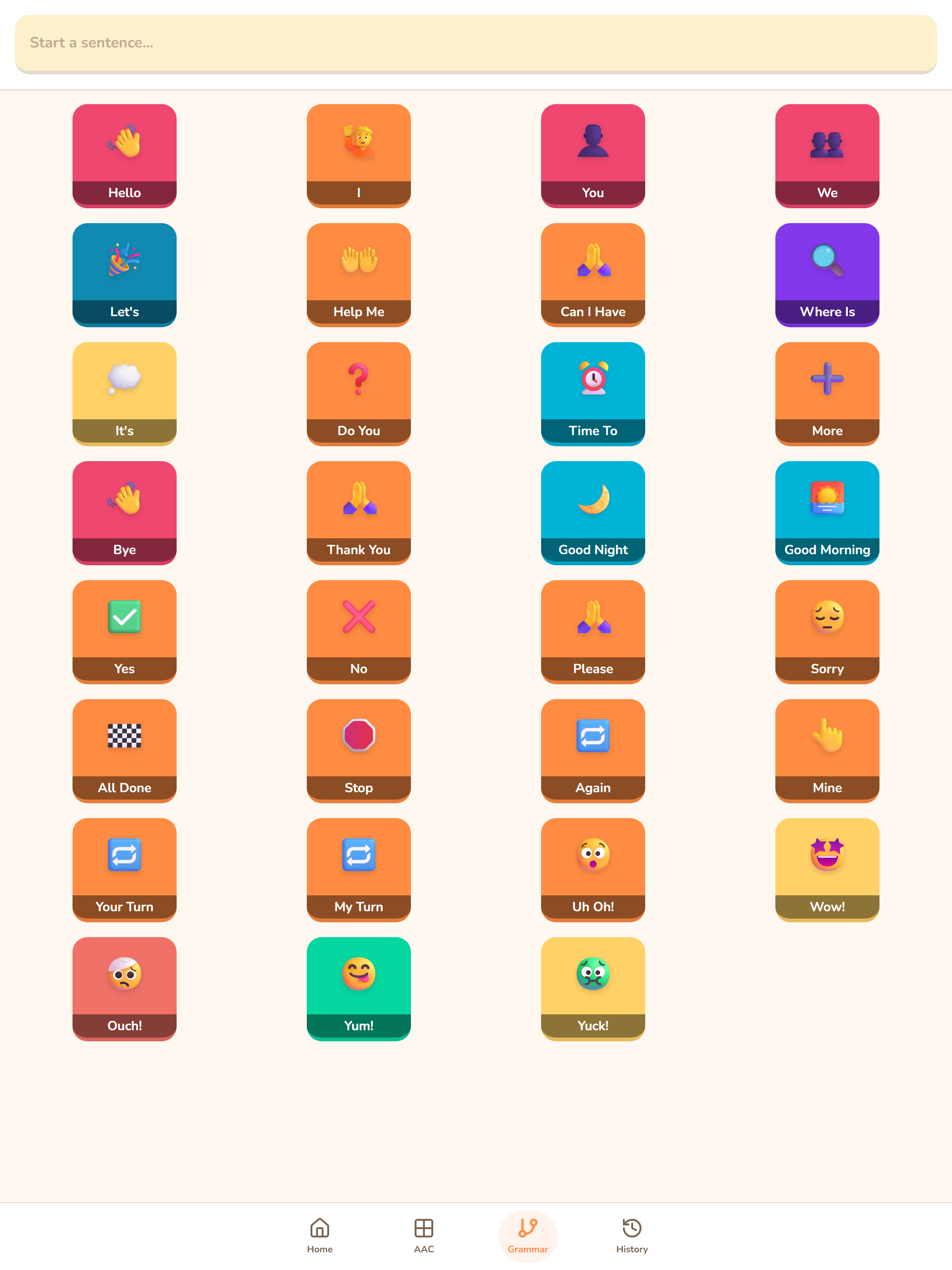 Swirly AAC: First Words screenshot 7