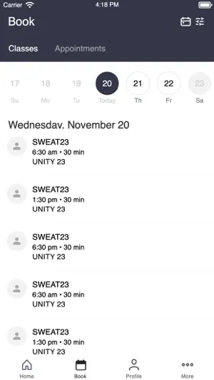 Unity23 Fitness screenshot 2