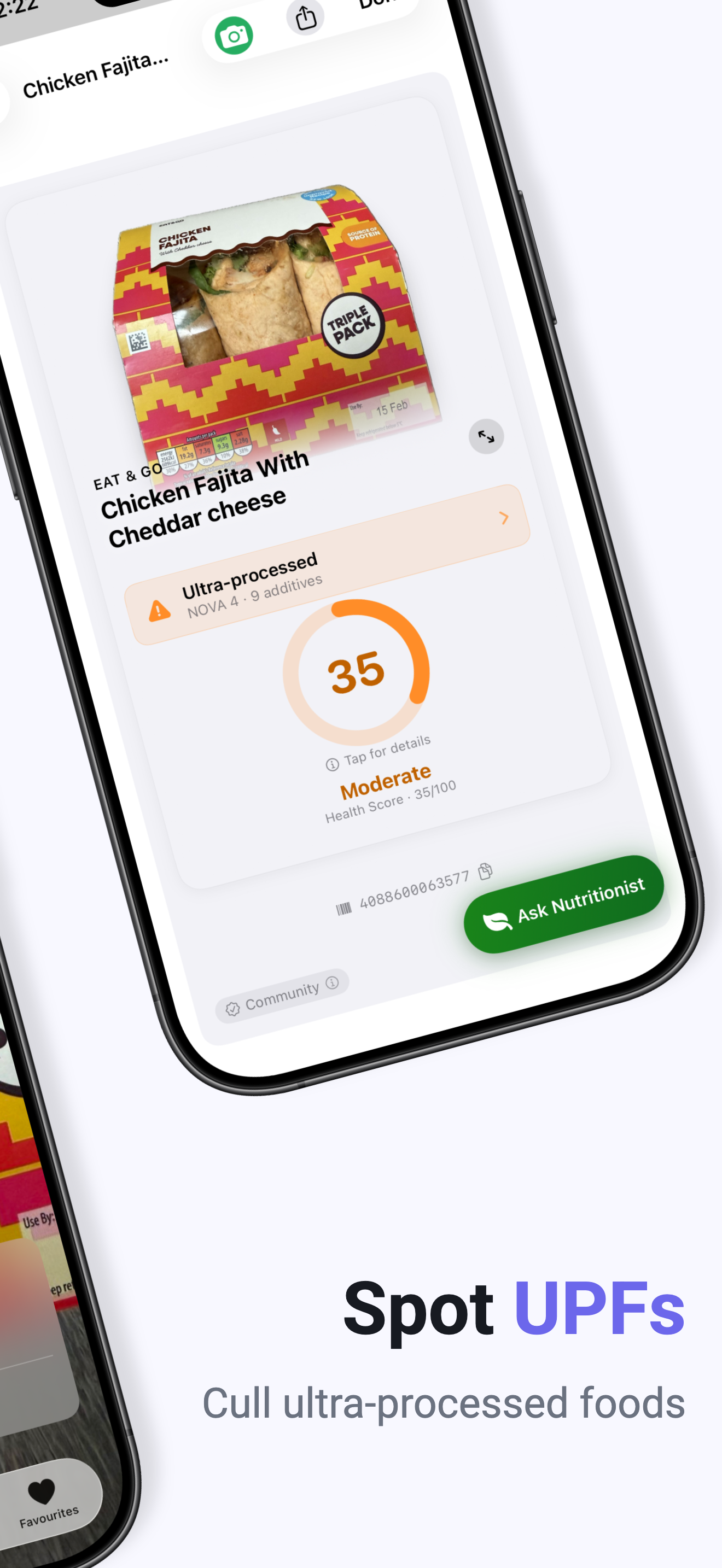 Cull: UPF & NOVA Food Scanner screenshot 2