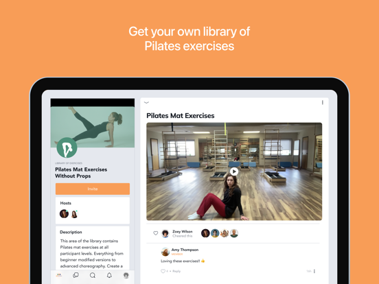 PHI Pilates Connect iPad screenshot 4 - Health & Fitness app