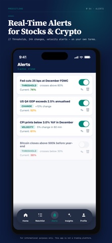 AI Stock Signals · PredictLens screenshot