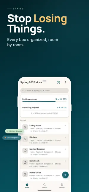 Crated: Moving Box Organizer screenshot 1