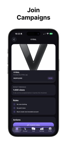 VYRAL: Spread Content iPhone screenshot