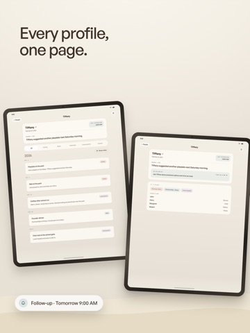Intriq: Personal CRM & Memory iPad screenshot