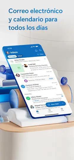 Captura de pantalla de Microsoft Outlook en iPhone 2