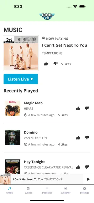 COOL FM - WQXC & WFAT Michigan screenshot 2
